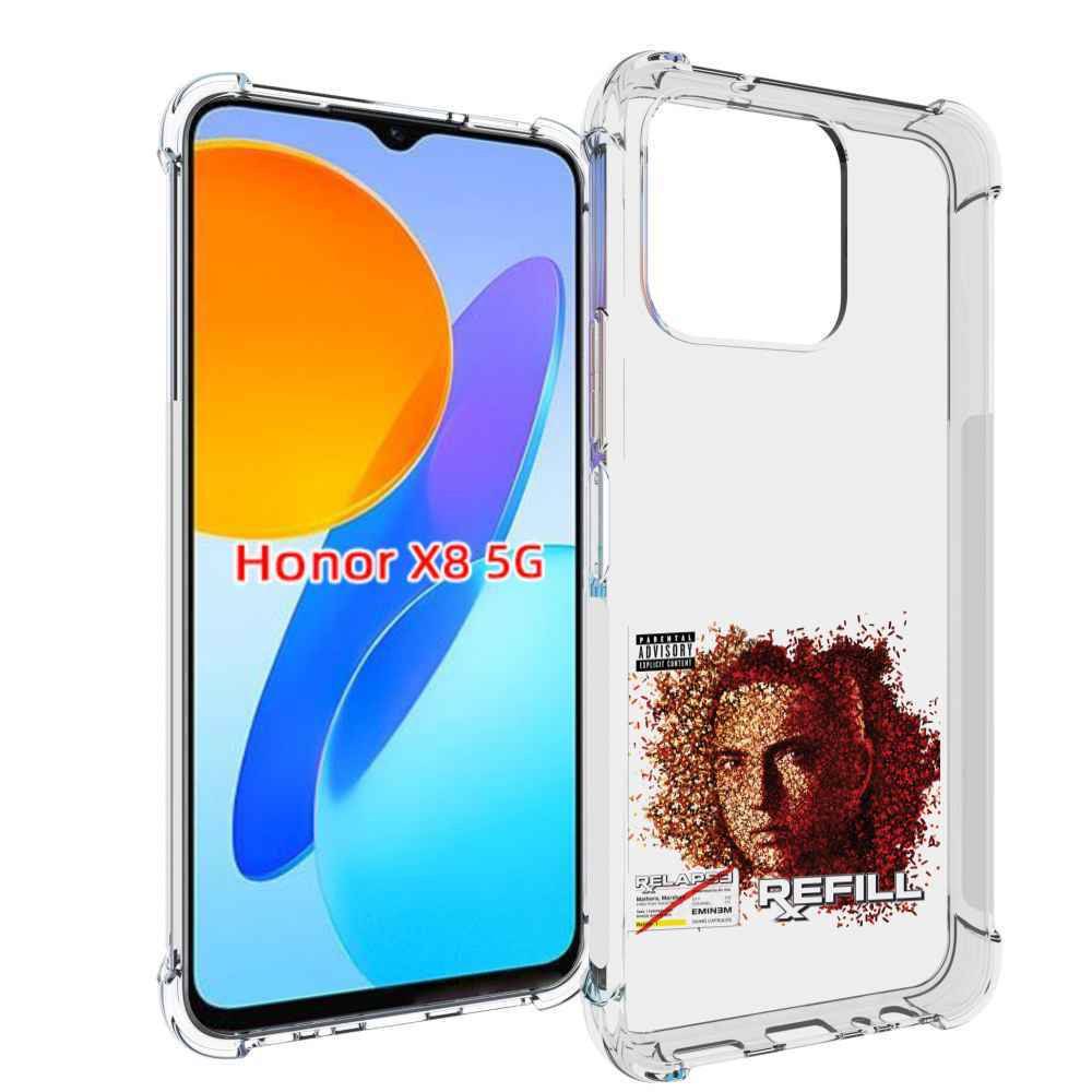 

Чехол MyPads Eminem RELAPSE, REFILL для Honor X8 5G, Прозрачный, Tocco