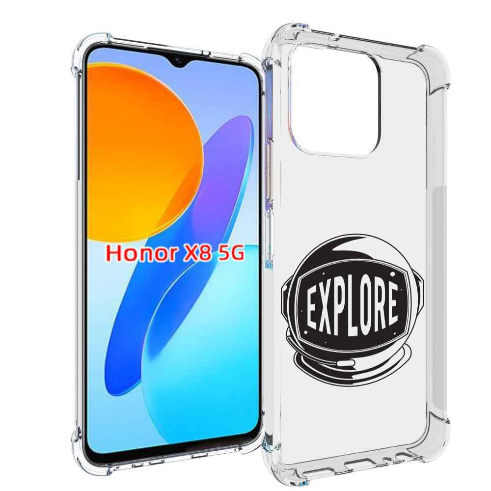 

Чехол MyPads Explore для Honor X8 5G, Прозрачный, Tocco