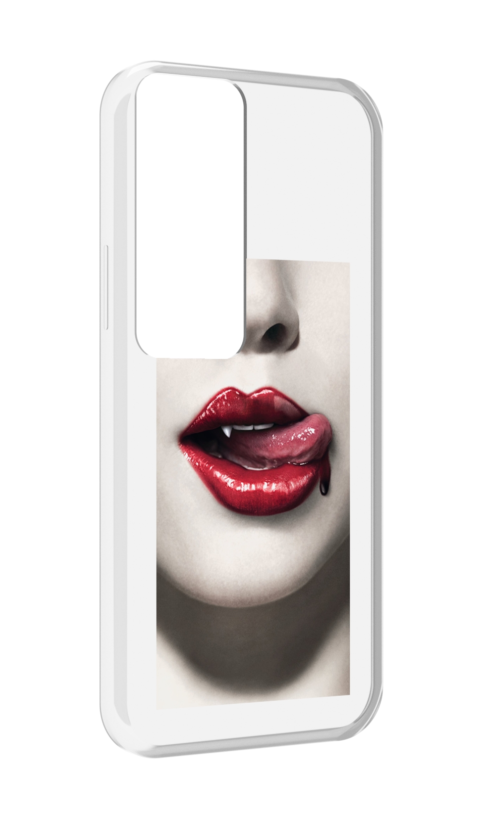 

Чехол MyPads губы-вампирши для Tecno Pova Neo 2, Прозрачный, Tocco