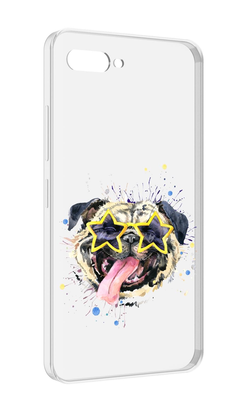 

Чехол MyPads мопс боксер для ITEL A25 / ITEL A25 Pro / ITEL A35, Прозрачный, Tocco