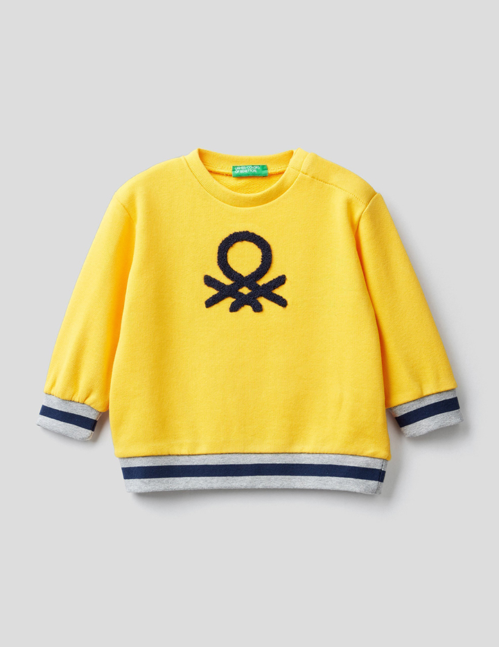 

Свитшот для мальчиков Benetton цв. желтый р.98, 21A_3J68C15BV