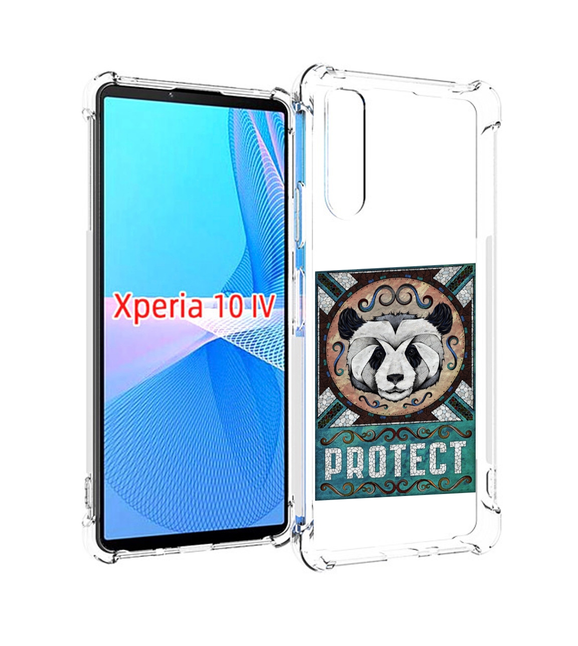

Чехол MyPads защита панды для Sony Xperia 10 IV (10-4), Прозрачный, Tocco