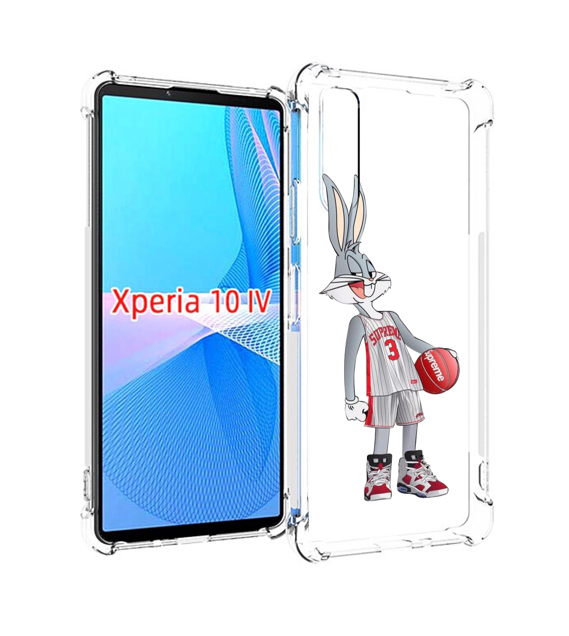 

Чехол MyPads заяц-баскетболист женский для Sony Xperia 10 IV (10-4), Прозрачный, Tocco