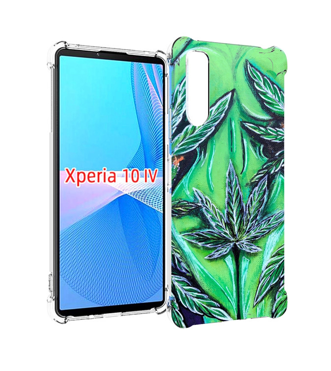 

Чехол MyPads зеленая девушка для Sony Xperia 10 IV (10-4), Прозрачный, Tocco