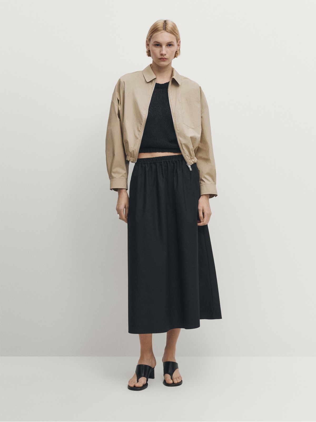 

Юбка женская Massimo Dutti 5299/299-I2024 синяя S, Синий, 5299/299-I2024