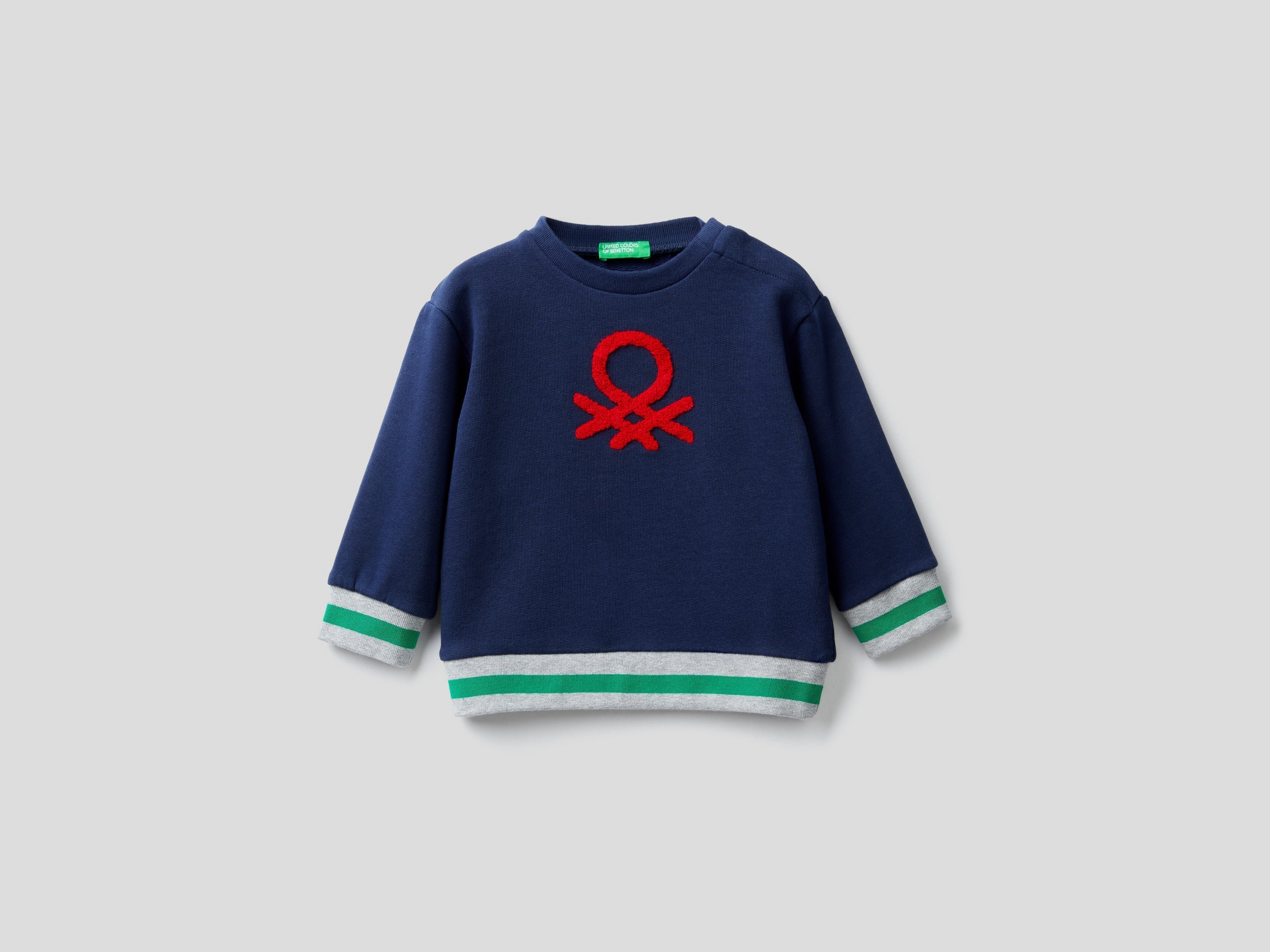 

Свитшот для мальчиков Benetton цв. синий р.80, 21A_3J68C15BV