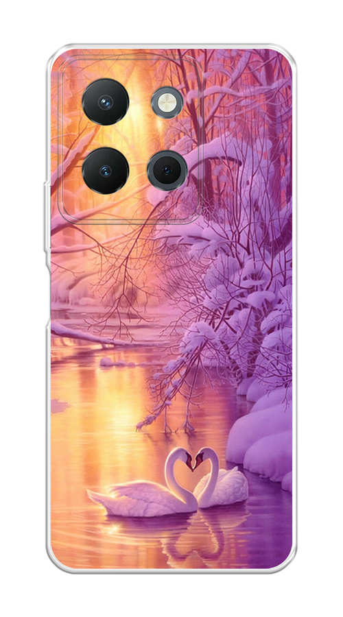 

Чехол на Vivo Y36 4G "Зима 1", Фиолетовый;желтый, 269250-1