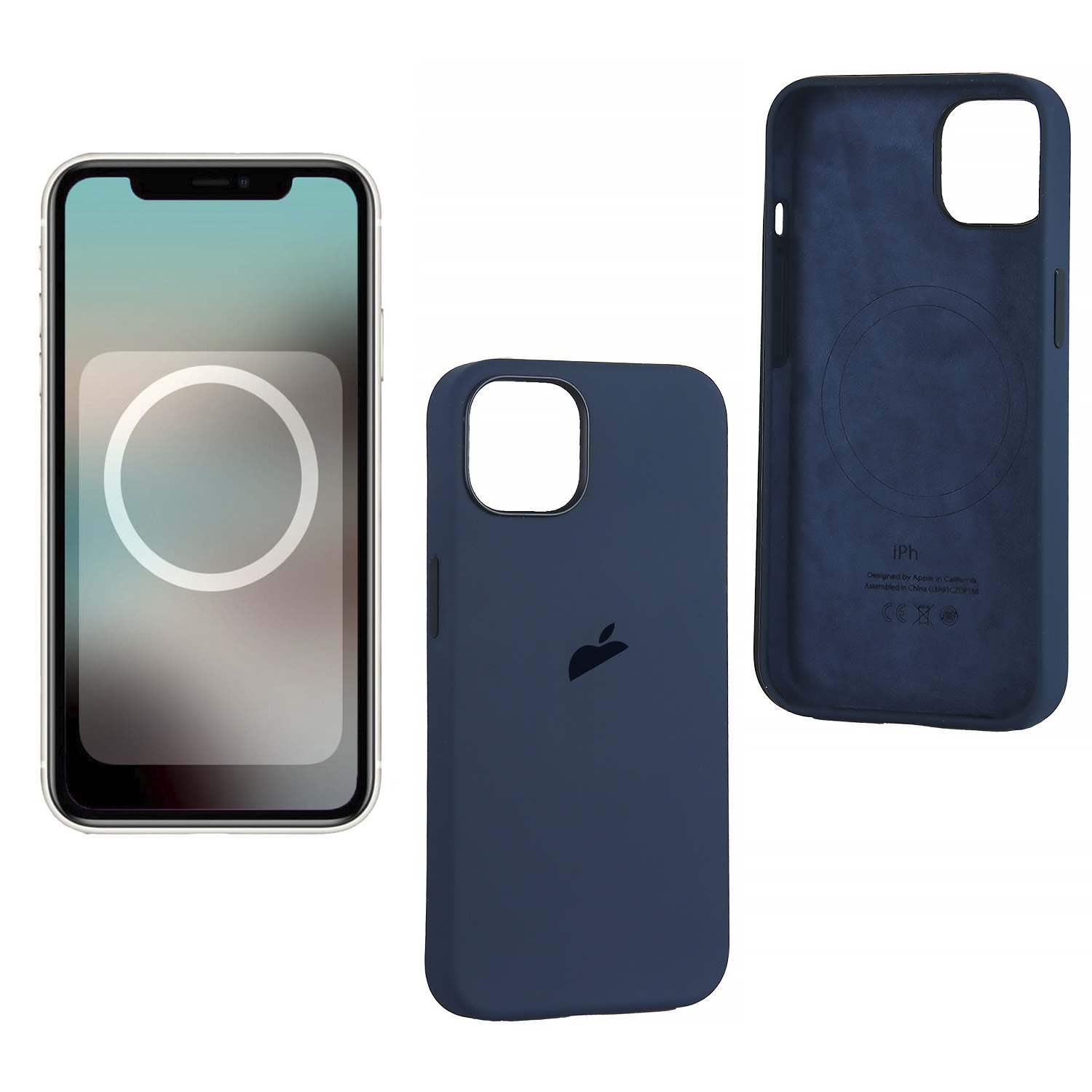 

Чехол iPhone 13 Silicon Case Abyss Blue c Logo (IS972214), Синий, Чехол iPhone 13 Silicon Case Abyss Blue c LOGO (IS972214)