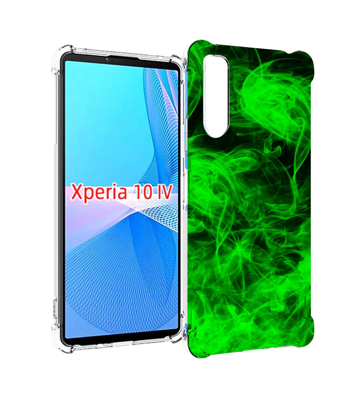 

Чехол MyPads зеленый-дымок для Sony Xperia 10 IV (10-4), Прозрачный, Tocco