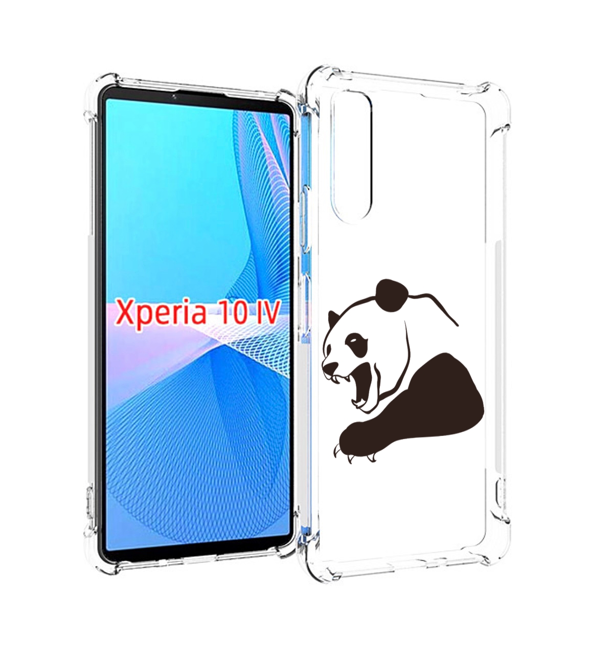 

Чехол MyPads злая-панда для Sony Xperia 10 IV (10-4), Прозрачный, Tocco