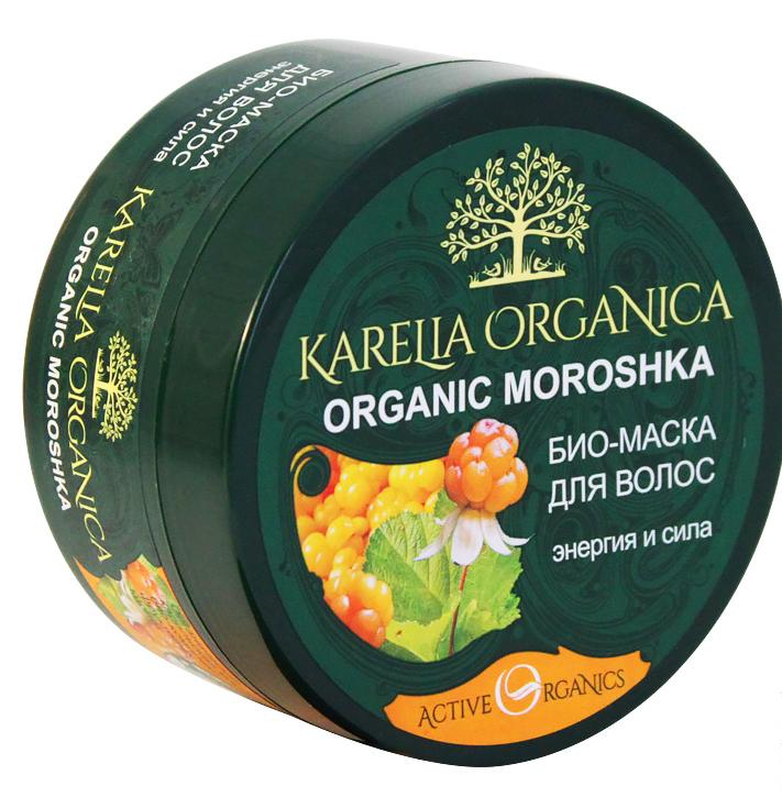 фото Био-маска для волос karelia organica organic moroshka энергия и сила 220 мл