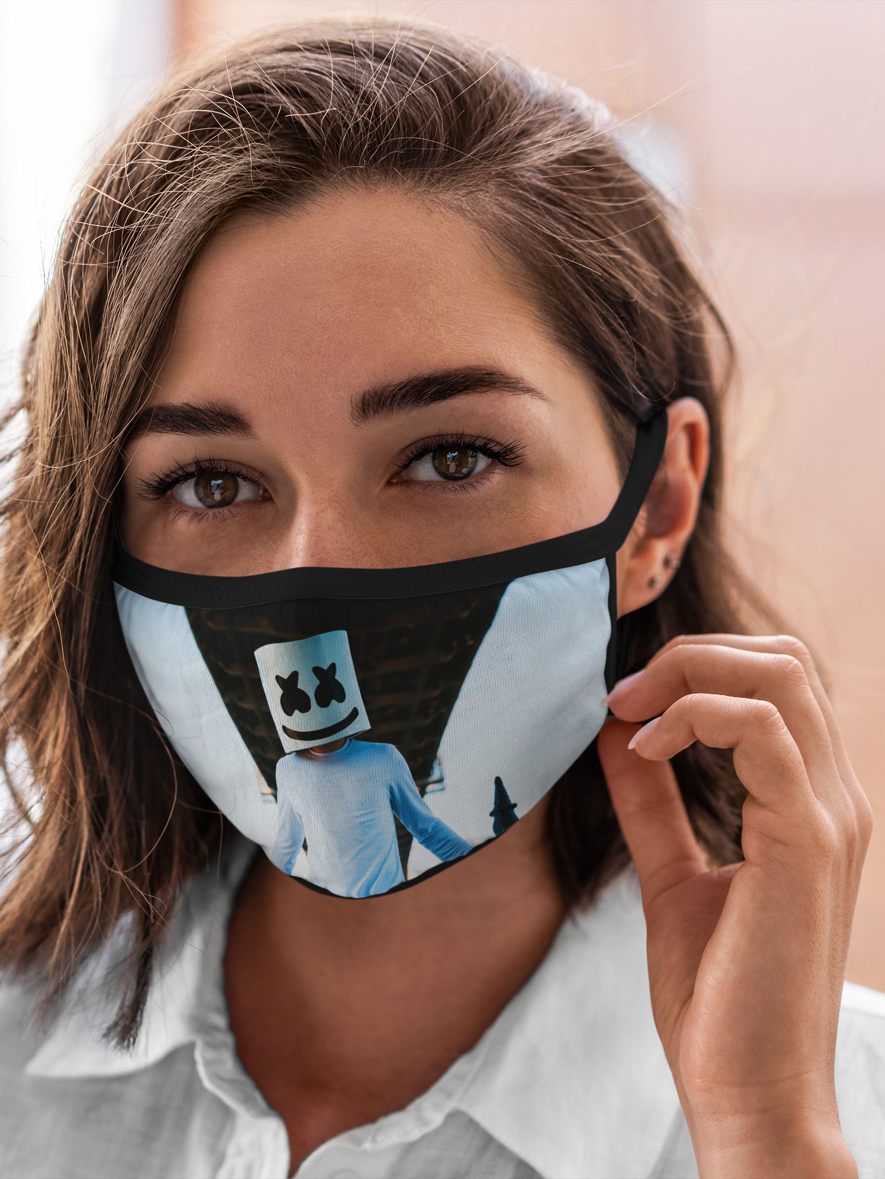 

Многоразовая маска унисекс Burnettie Marshmello Электронная, Разноцветный, Marshmello Электронная