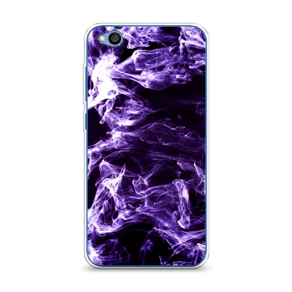 

Чехол на Xiaomi Redmi Go "Фиолетовый дым", Фиолетовый;белый;черный, 35150-3
