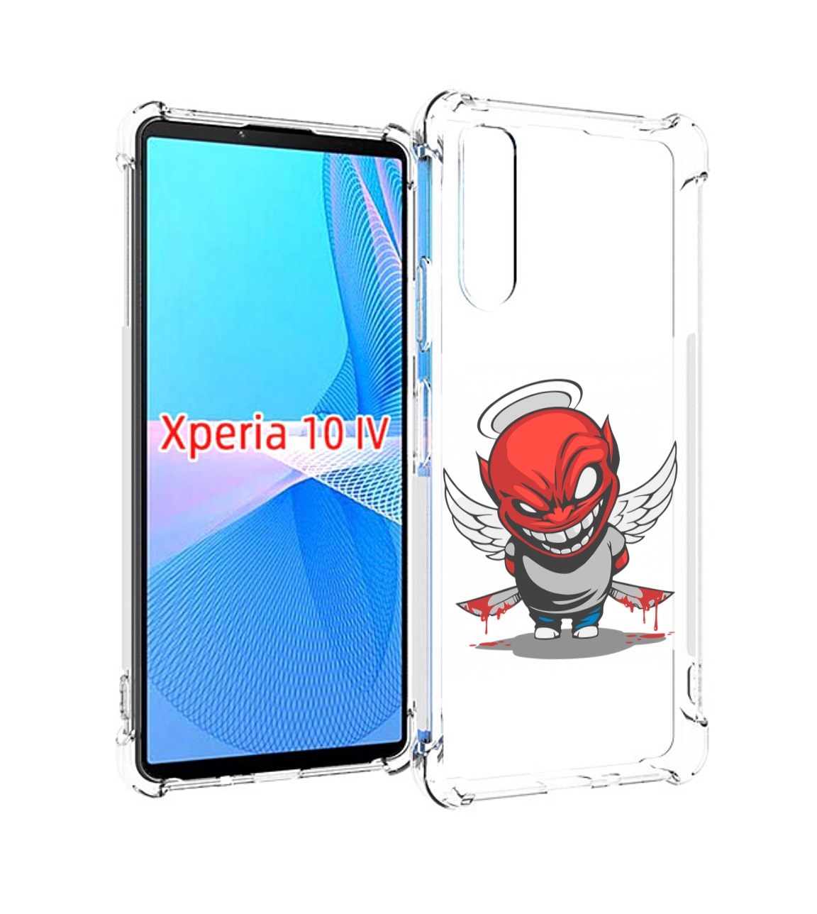 

Чехол MyPads злой-ангел для Sony Xperia 10 IV (10-4), Прозрачный, Tocco