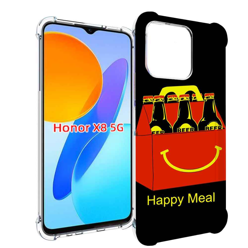 

Чехол MyPads Happy Meal для Honor X8 5G, Прозрачный, Tocco