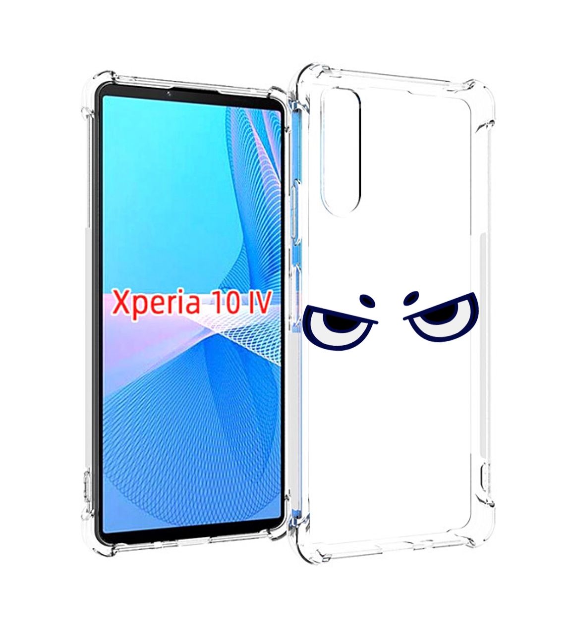 

Чехол MyPads злые-глазки для Sony Xperia 10 IV (10-4), Прозрачный, Tocco