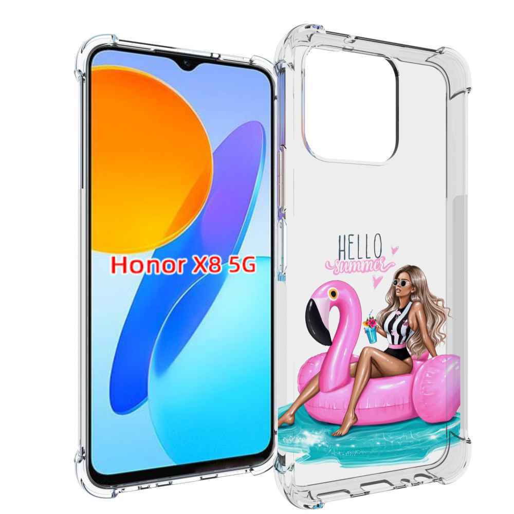 

Чехол MyPads Hello-summer для Honor X8 5G, Прозрачный, Tocco