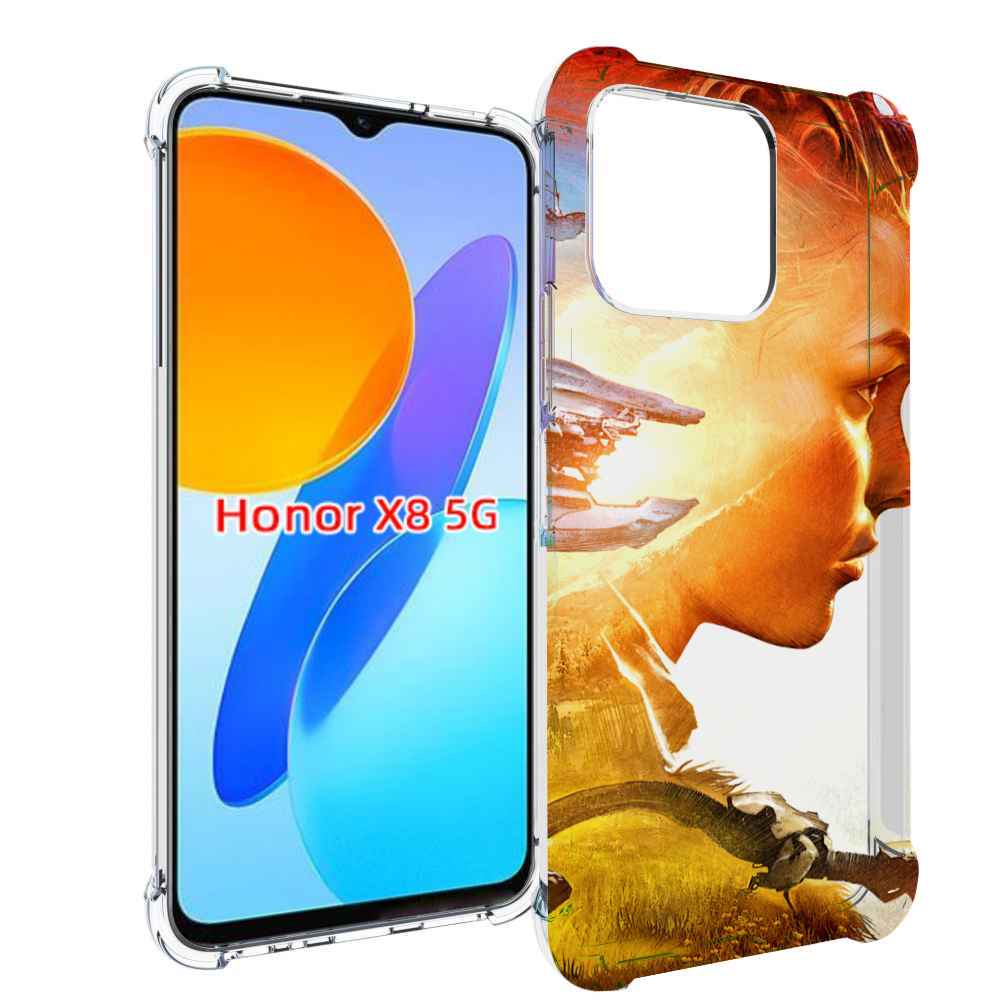 

Чехол MyPads Horizon Zero Dawn art для Honor X8 5G, Прозрачный, Tocco