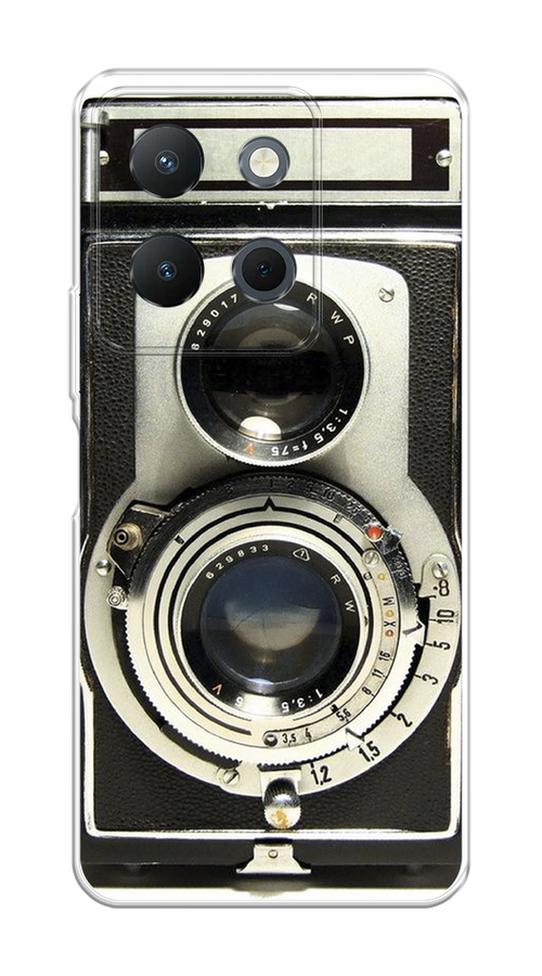 

Чехол на Vivo Y36 4G "Старинный фотоаппарат", Серый;черный, 269250-1