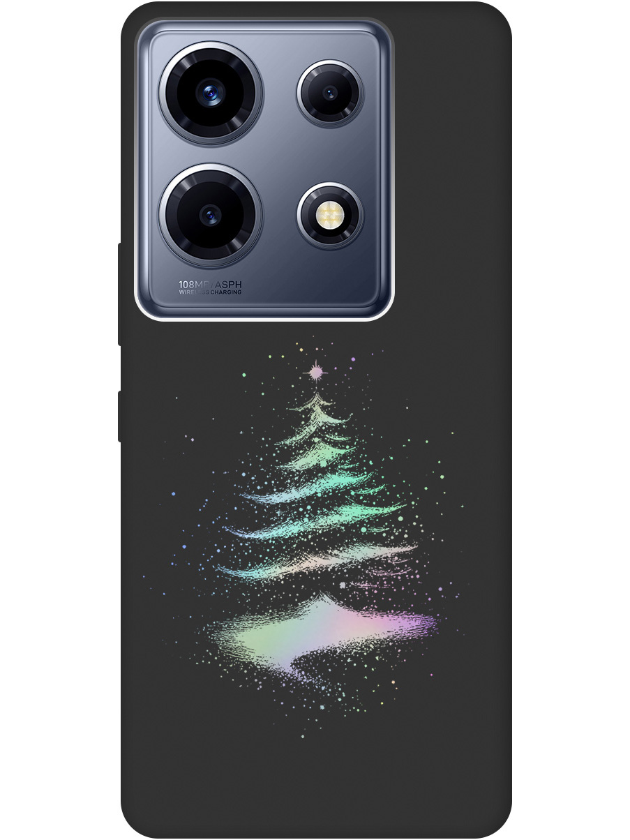 

Силиконовый чехол на Infinix Note 30 VIP с принтом "Елочка" матовый черный, Черный;серебристый, 778685741