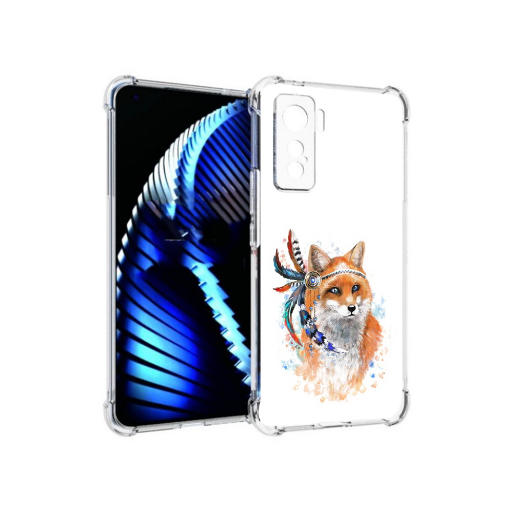 

Чехол MyPads Tocco для Vivo iQOO 5 инду лиса, Прозрачный, Tocco