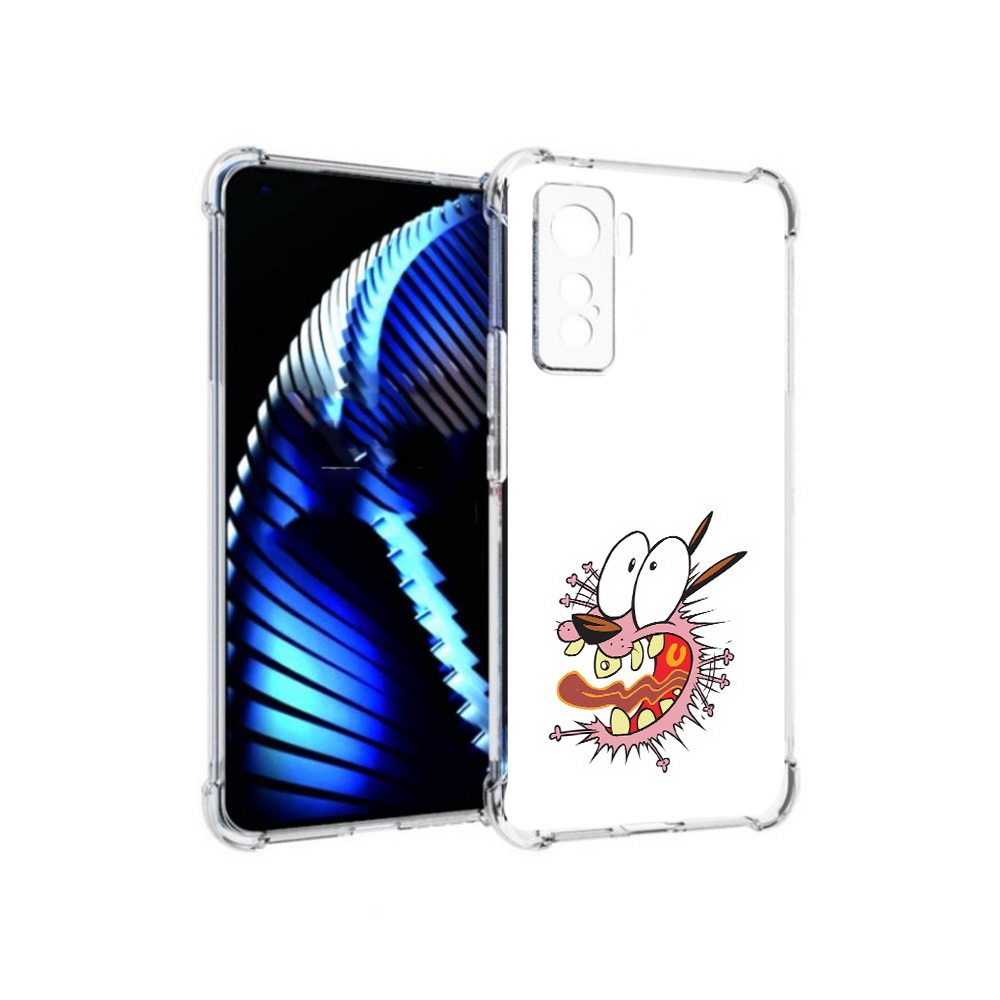 

Чехол MyPads Tocco для Vivo iQOO 5 испуганный бобик, Прозрачный, Tocco