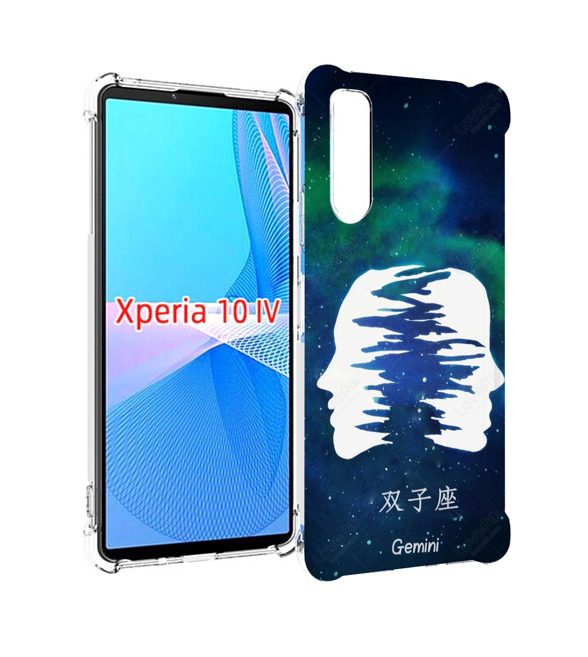 

Чехол MyPads знак зодиака близнецы 6 для Sony Xperia 10 IV (10-4), Прозрачный, Tocco