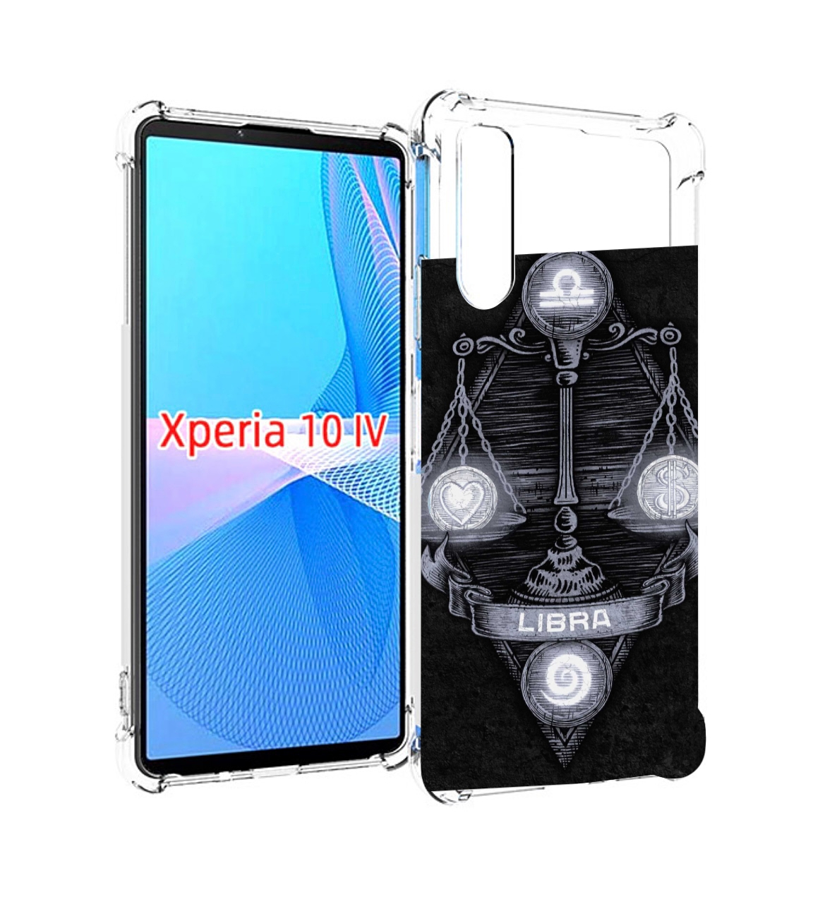 

Чехол MyPads знак зодиака весы 2 для Sony Xperia 10 IV (10-4), Прозрачный, Tocco