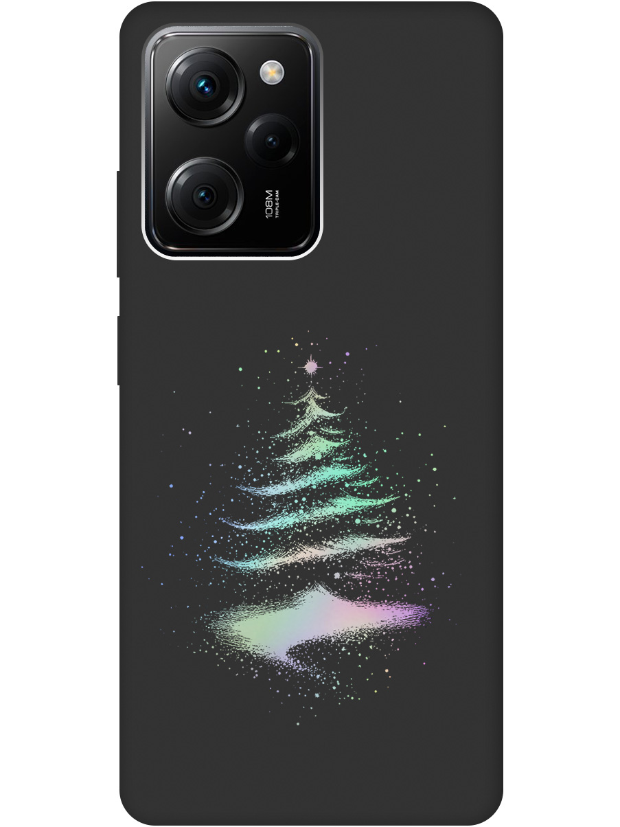 

Силиконовый чехол на Xiaomi Poco X5 Pro 5G с принтом "Елочка" матовый черный, Черный;серебристый, 767959741