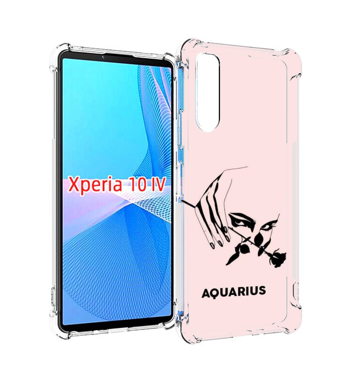 

Чехол MyPads знак зодиака водолеи 3 для Sony Xperia 10 IV (10-4), Прозрачный, Tocco