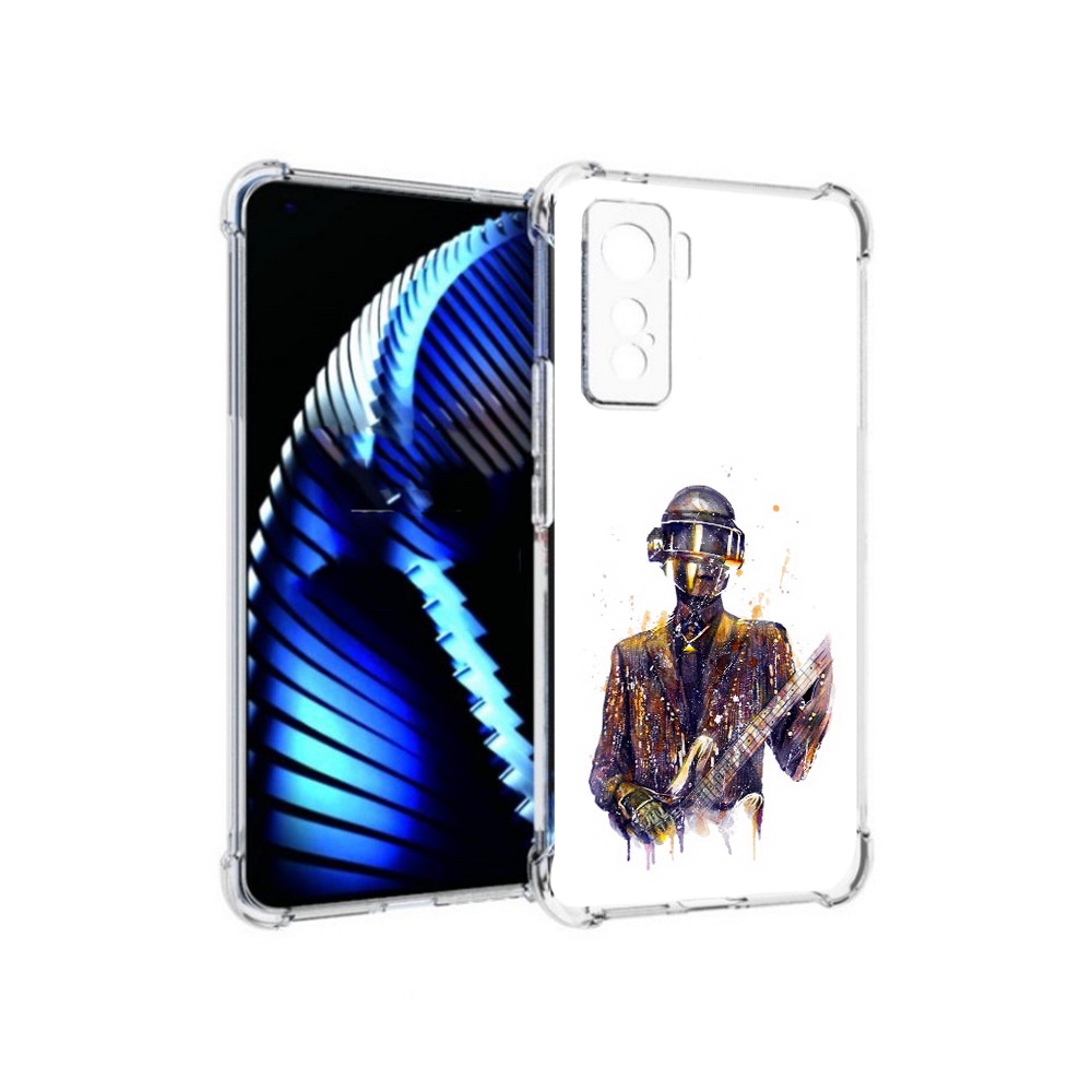 

Чехол MyPads Tocco для Vivo iQOO 5 космо-гитарист, Прозрачный, Tocco