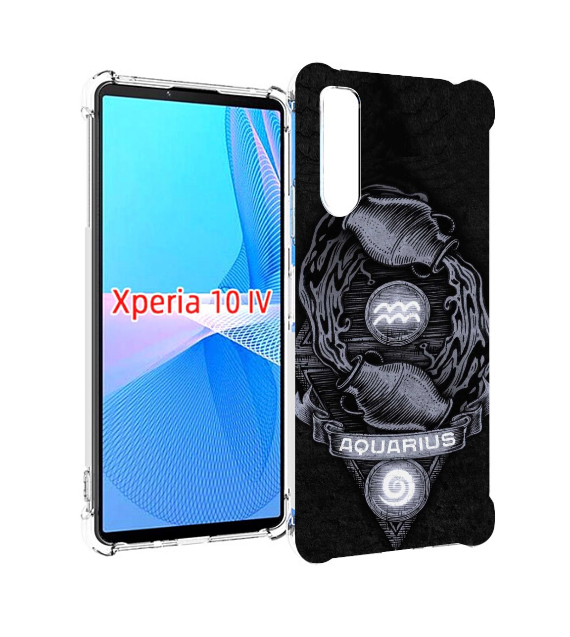 

Чехол MyPads знак зодиака водолеи 6 для Sony Xperia 10 IV (10-4), Прозрачный, Tocco