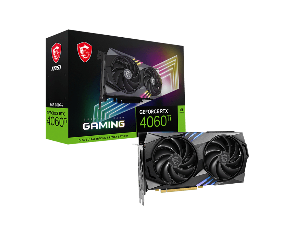 

Видеокарта MSI NVIDIA GeForce RTX 4060 Ti Gaming, Черный, GeForce RTX 4060 Ti Gaming