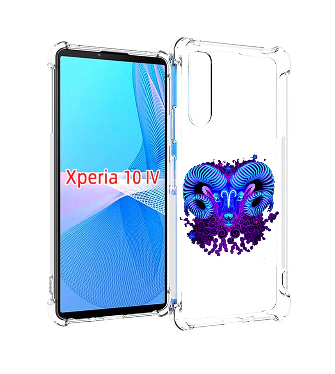 

Чехол MyPads знак зодиака овен 2 для Sony Xperia 10 IV (10-4), Прозрачный, Tocco