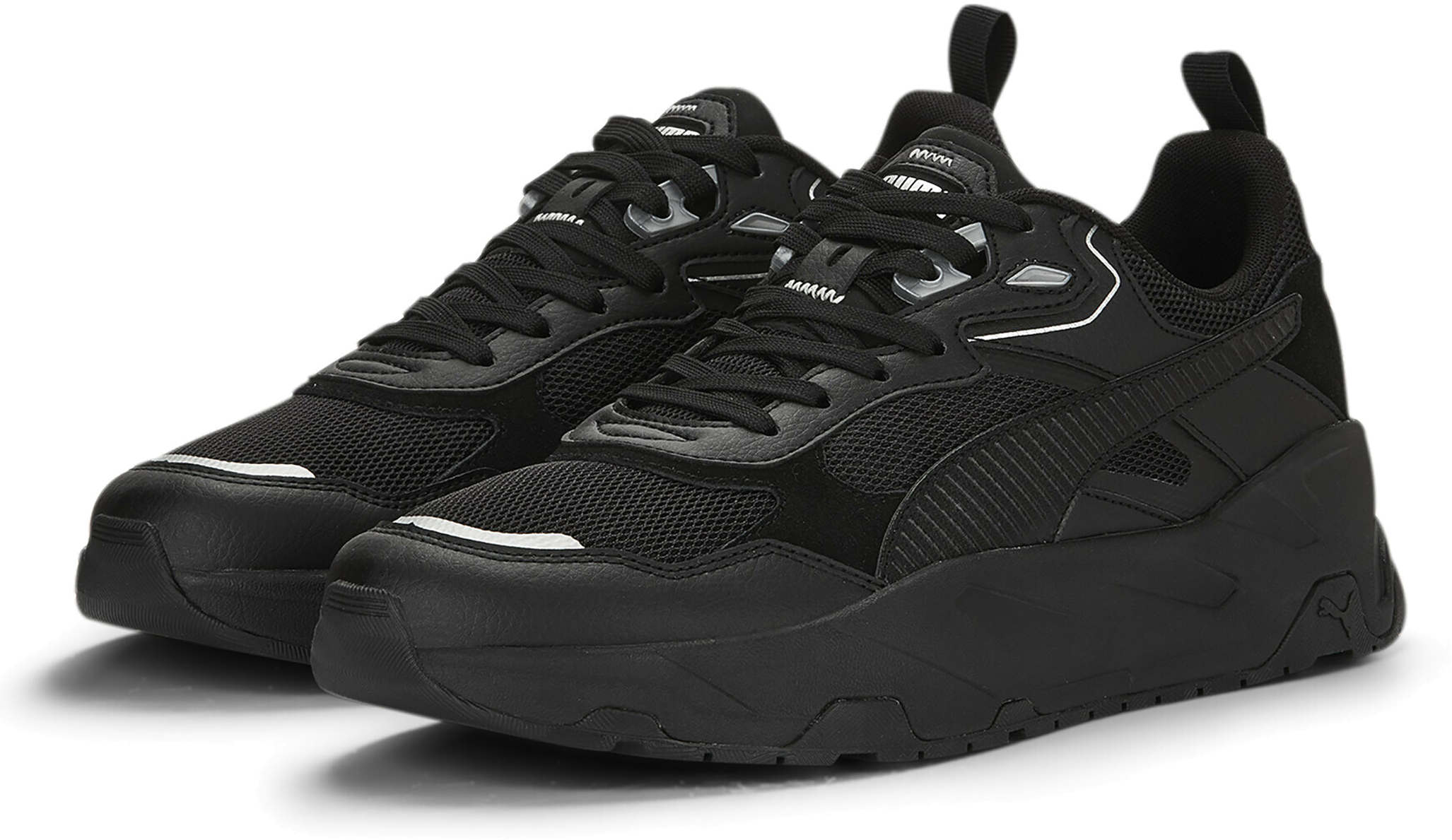 

Кроссовки мужские PUMA Trinity черные 6 UK, Черный, Trinity