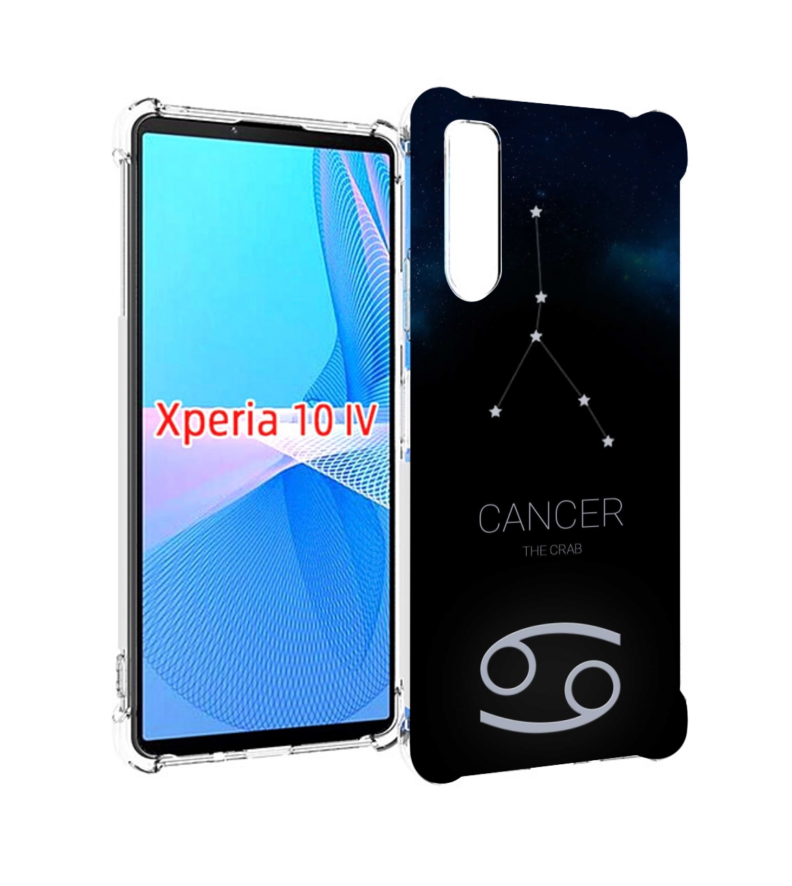 

Чехол MyPads знак зодиака рак 2 для Sony Xperia 10 IV (10-4), Прозрачный, Tocco