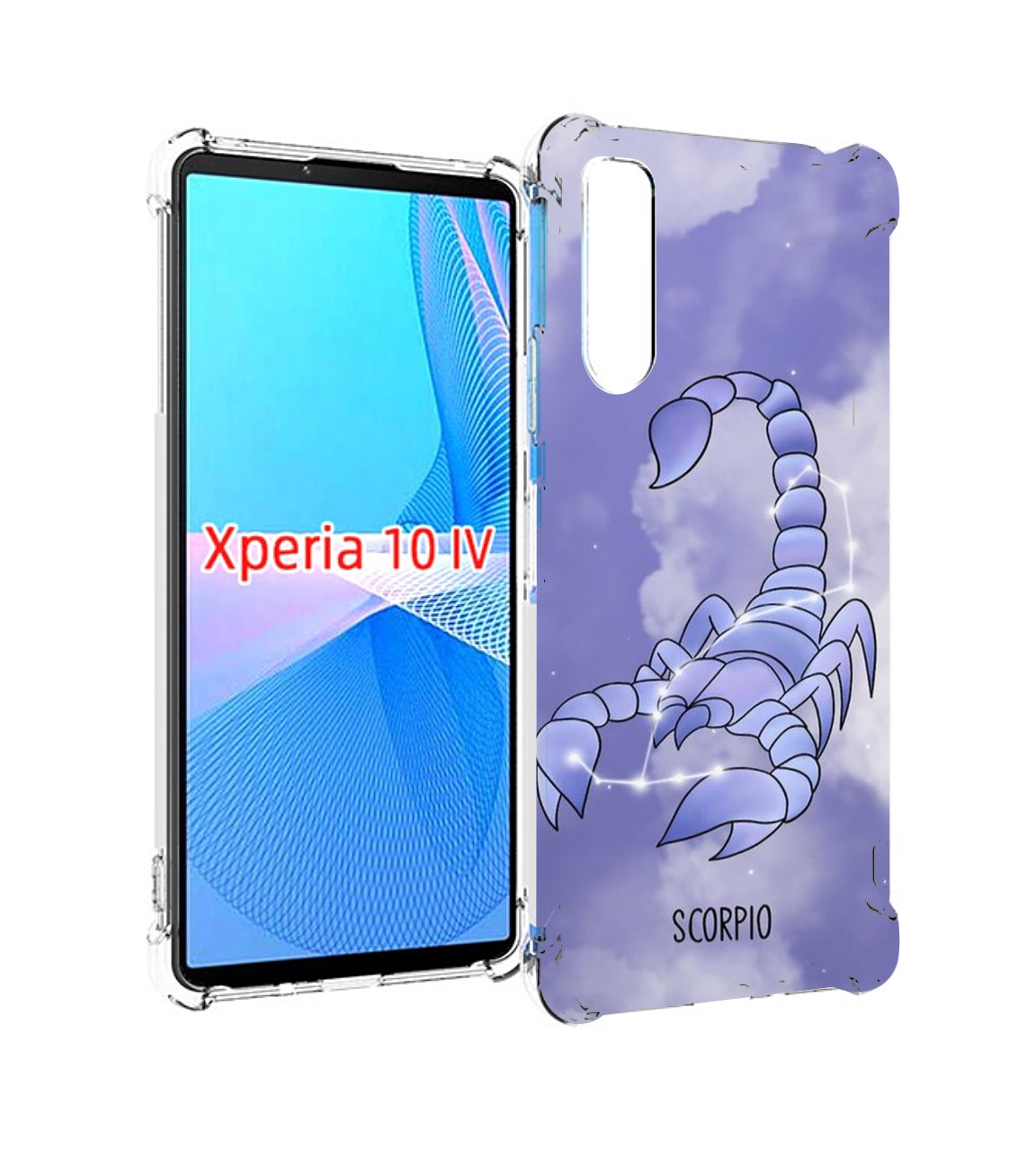 

Чехол MyPads знак зодиака скорпион 2 для Sony Xperia 10 IV (10-4), Прозрачный, Tocco