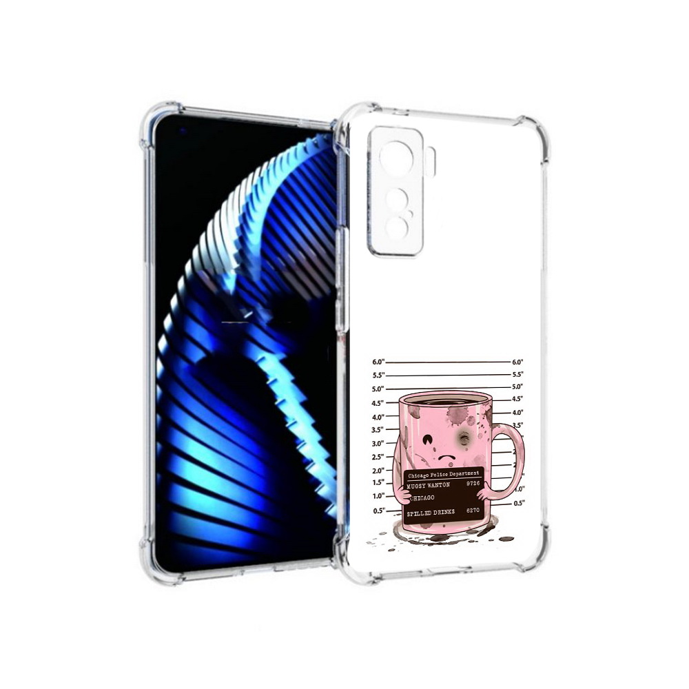 

Чехол MyPads Tocco для Vivo iQOO 5 кружка, Прозрачный, Tocco