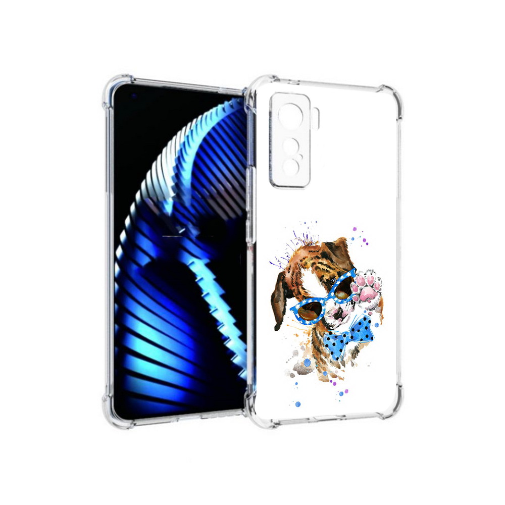 

Чехол MyPads Tocco для Vivo iQOO 5 лапочка, Прозрачный, Tocco