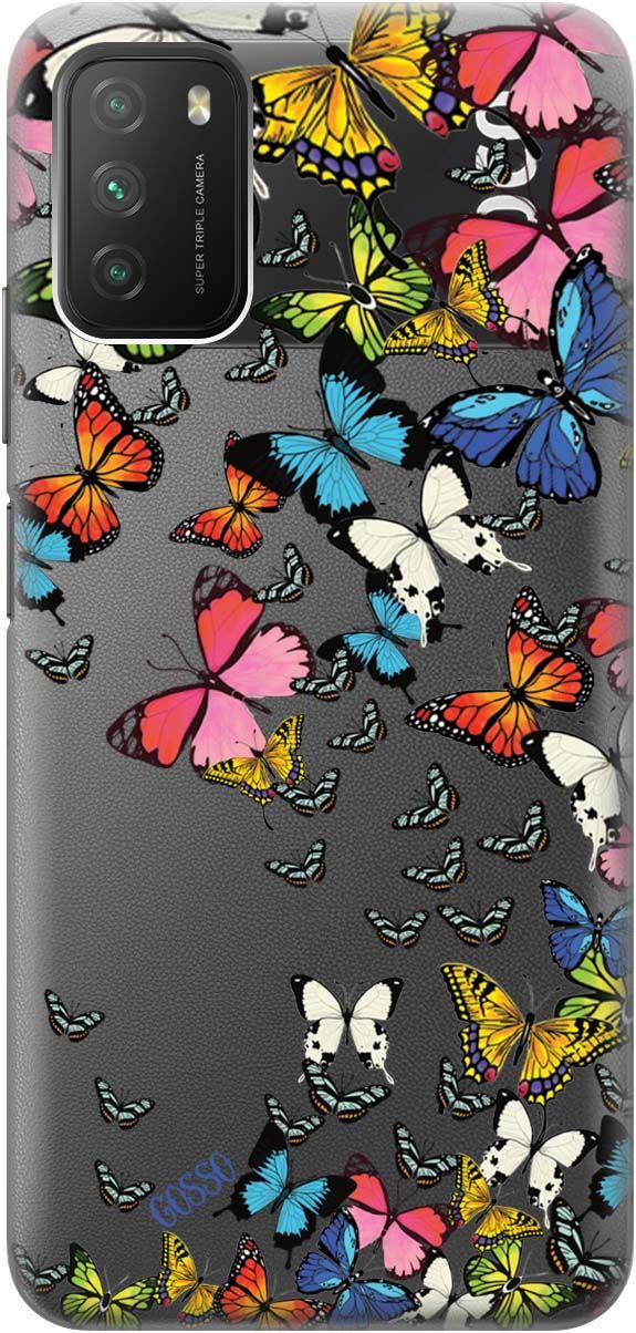 

Чехол на Xiaomi Redmi 9T "Magic Butterflies" прозрачный, Прозрачный;желтый, 313