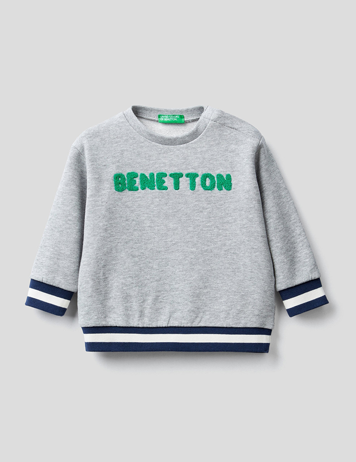 

Свитшот для мальчиков Benetton цв. серый р.74, 21A_3J68C15BV