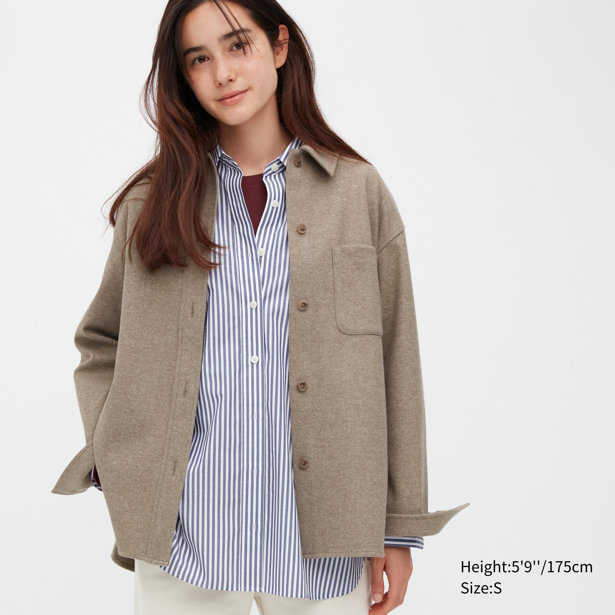 

Рубашка женская UNIQLO 450534COL32 бежевая L (доставка из-за рубежа), 450534COL32