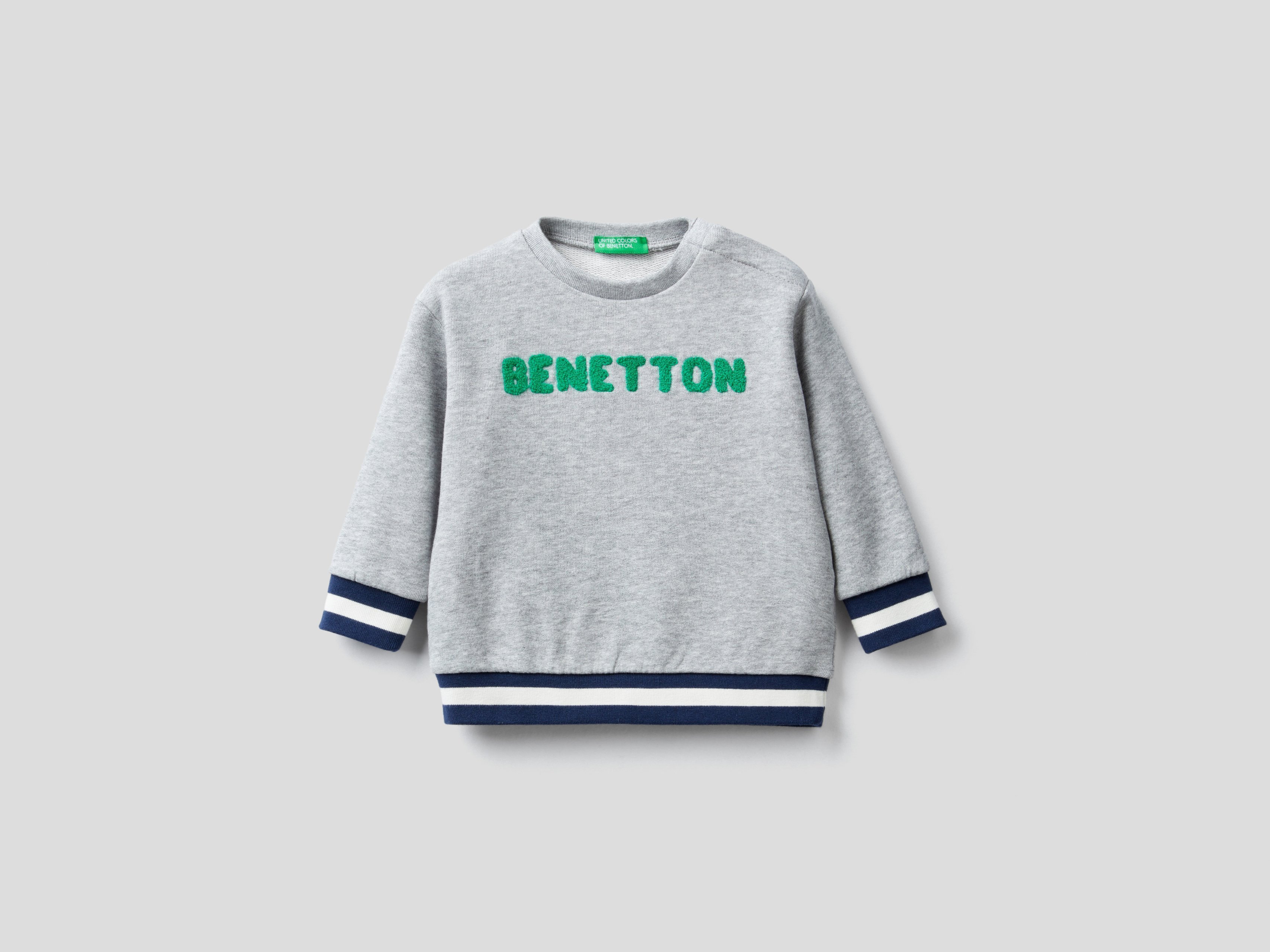 

Свитшот для мальчиков Benetton цв. серый р.80, 21A_3J68C15BV
