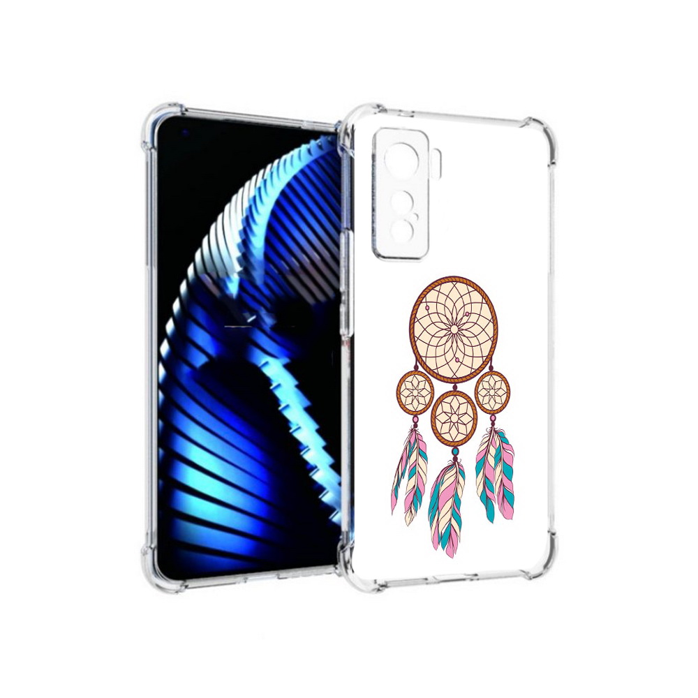 

Чехол MyPads Tocco для Vivo iQOO 5 ловец снов бежевый, Прозрачный, Tocco