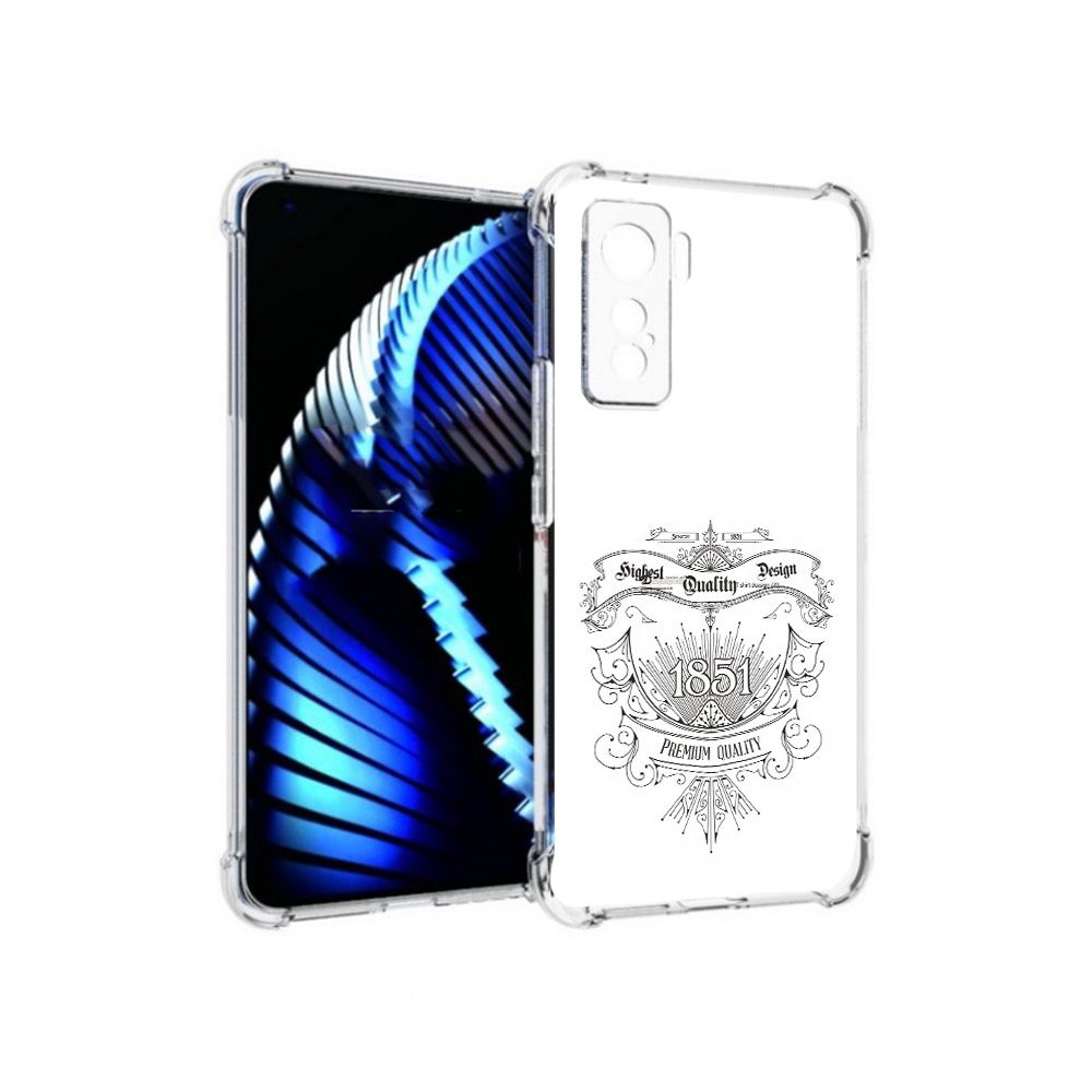 

Чехол MyPads Tocco для Vivo iQOO 5 логотип 1851 год, Прозрачный, Tocco