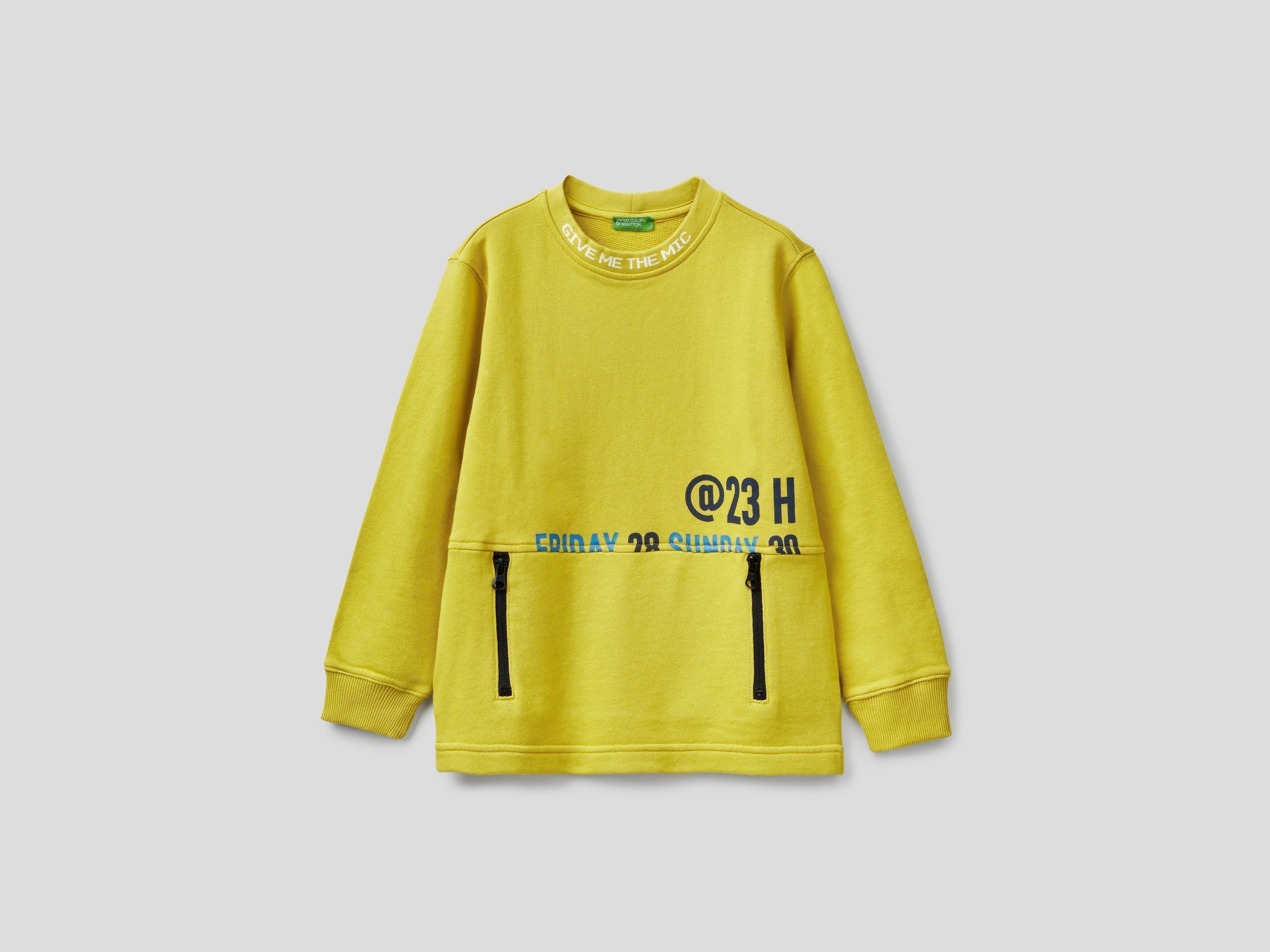 

Свитшот для мальчиков Benetton цв. желтый р.170, 21A_3J68C15C2