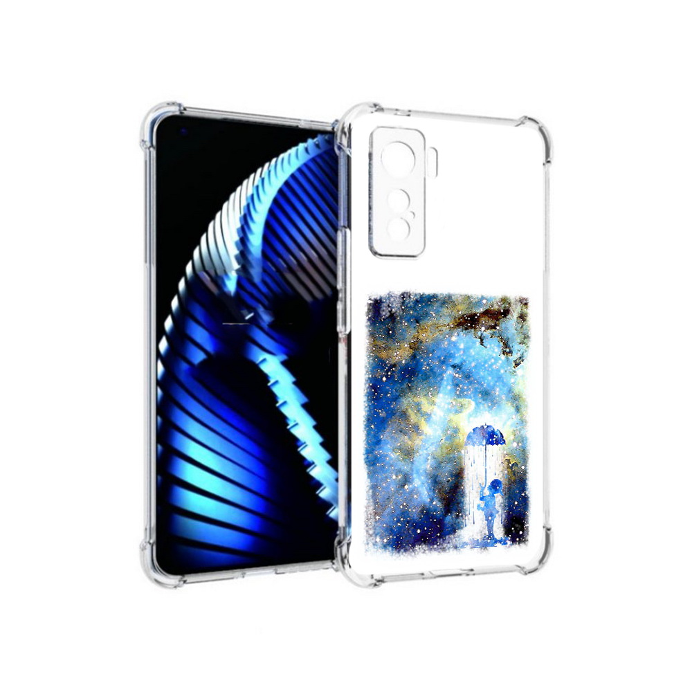 

Чехол MyPads Tocco для Vivo iQOO 5 мальчик в небе, Прозрачный, Tocco