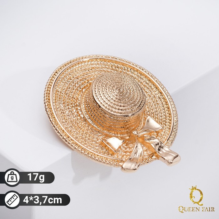 

Брошь из бижутерного сплава Queen Fair 4570854, без вставки