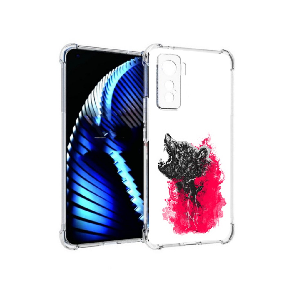 

Чехол MyPads Tocco для Vivo iQOO 5 медведь в дымке, Прозрачный, Tocco