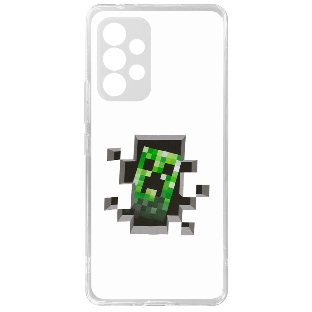 

Чехол-накладка Minecraft-Крипер для Samsung Galaxy A53 (A536), Прозрачный